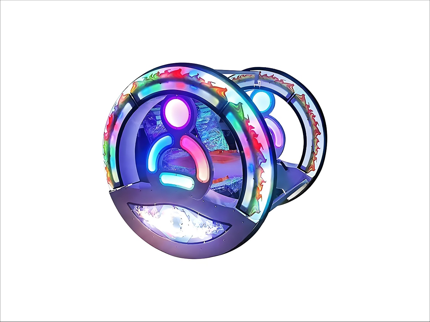2-Wheel LED Gyro Car | Dual-Seat Electric Park Ride