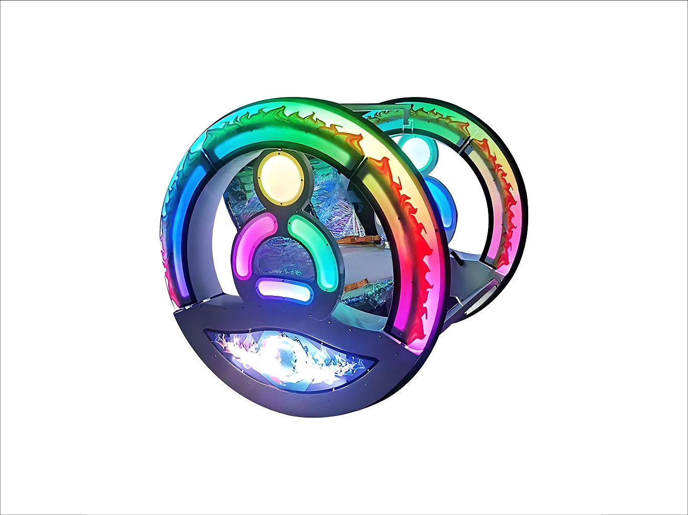 2-Wheel LED Gyro Car | Dual-Seat Electric Park Ride factory product view 2