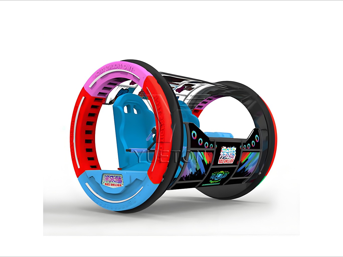 Crazy Car 360° Dual-Ring Gyro Ride factory product view 2