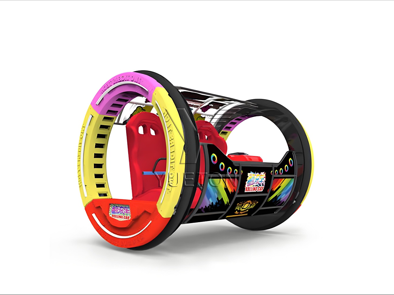 Crazy Car 360° Dual-Ring Gyro Ride factory product view 4