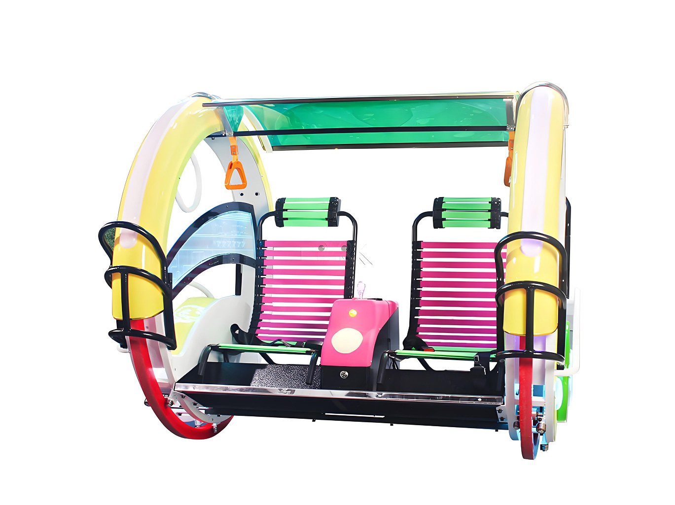Happy Car 360° Rotating Swing Ride | Two-Seat Parent-Child Amusement Ride