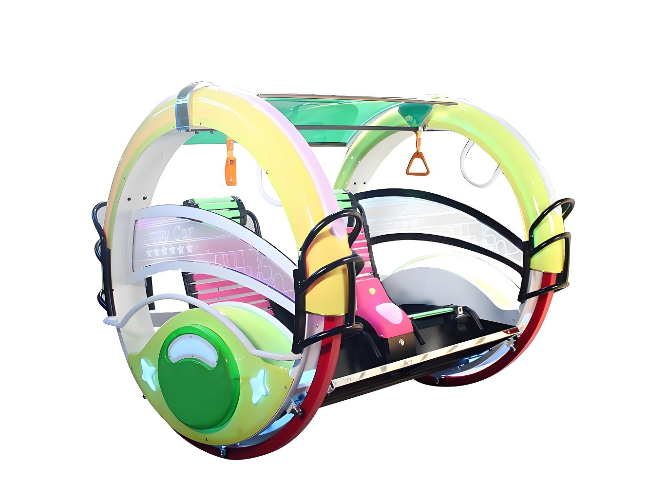 Happy Car 360° Rotating Swing Ride | Two-Seat Parent-Child Amusement Ride factory product view 2