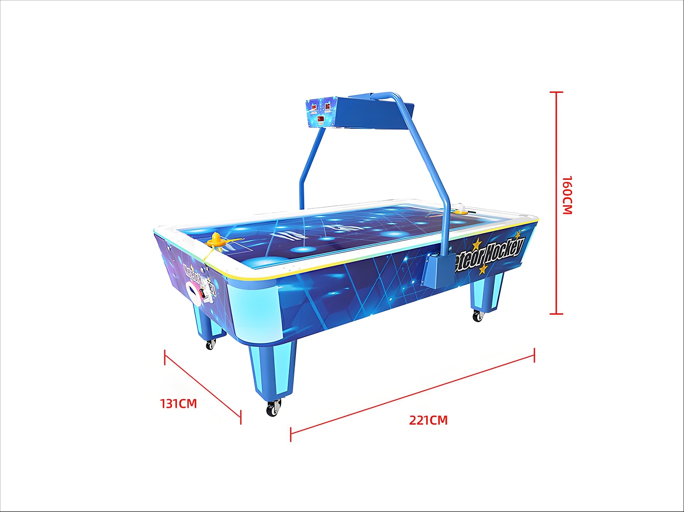 Coin-Operated Arcade Air Hockey Table factory product view 2