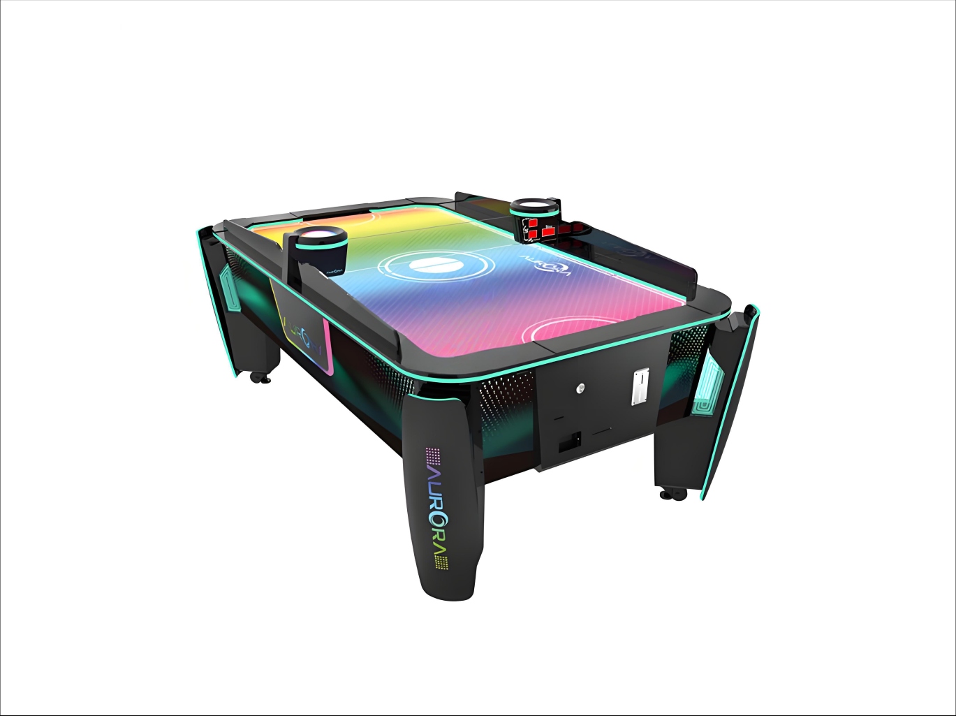 Interactive Coin-Operated Air Hockey Table | RGB LED & Digital Scoreboard