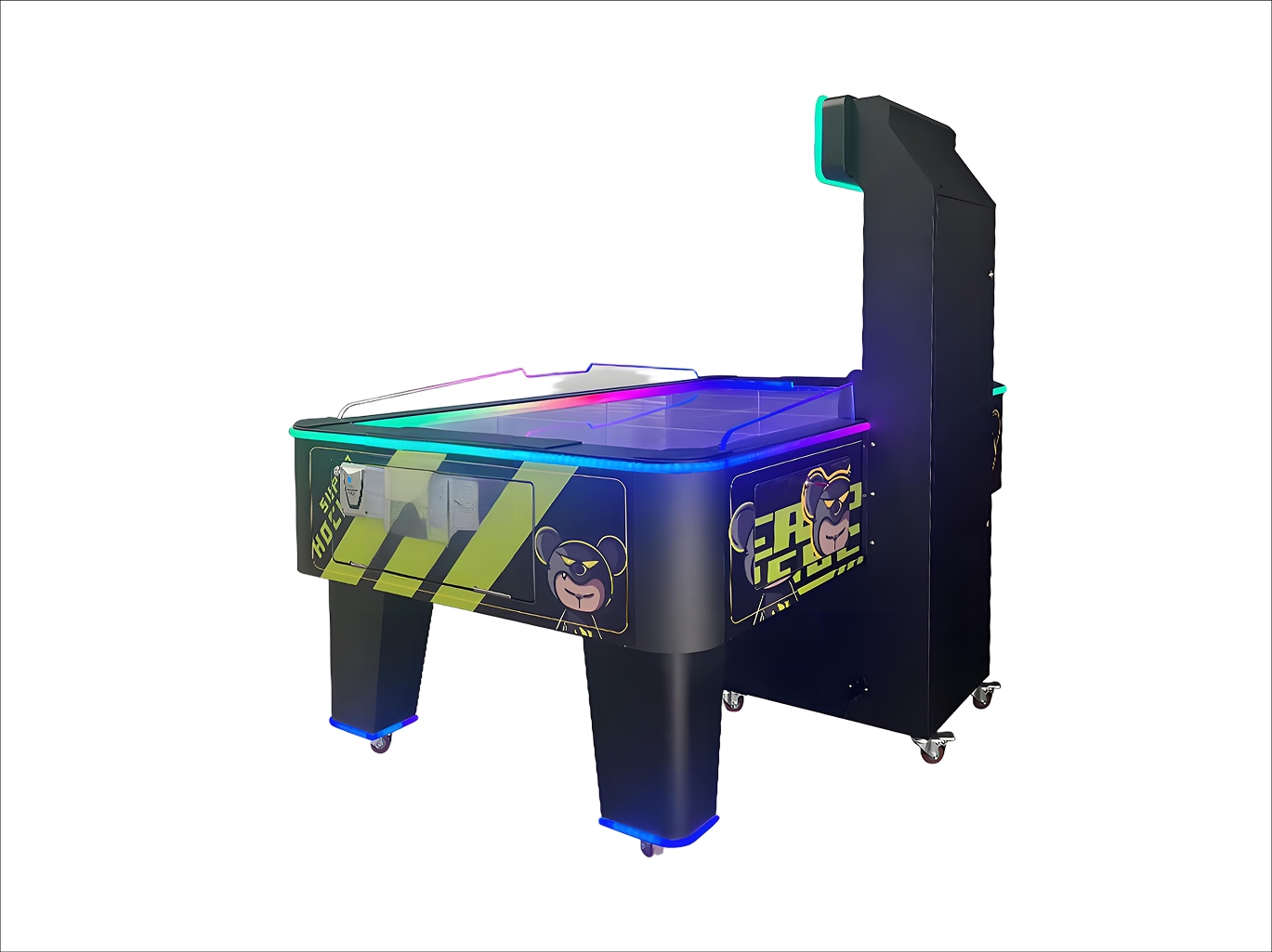 Interactive Coin-Operated Air Hockey Table | RGB LED & Digital Scoreboard factory product view 4