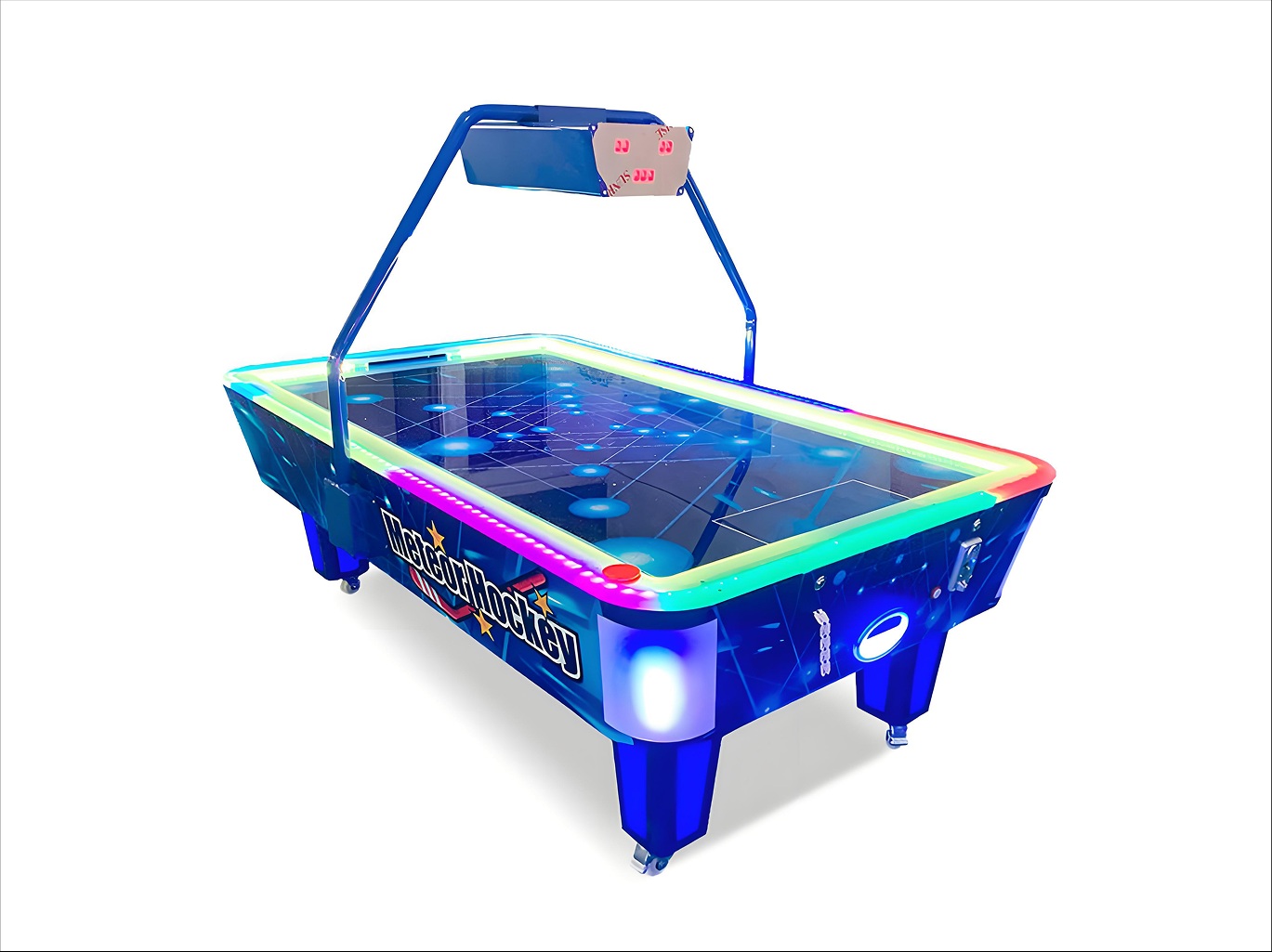 Meteor LED Coin-Operated Air Hockey Table – Commercial Arcade Game