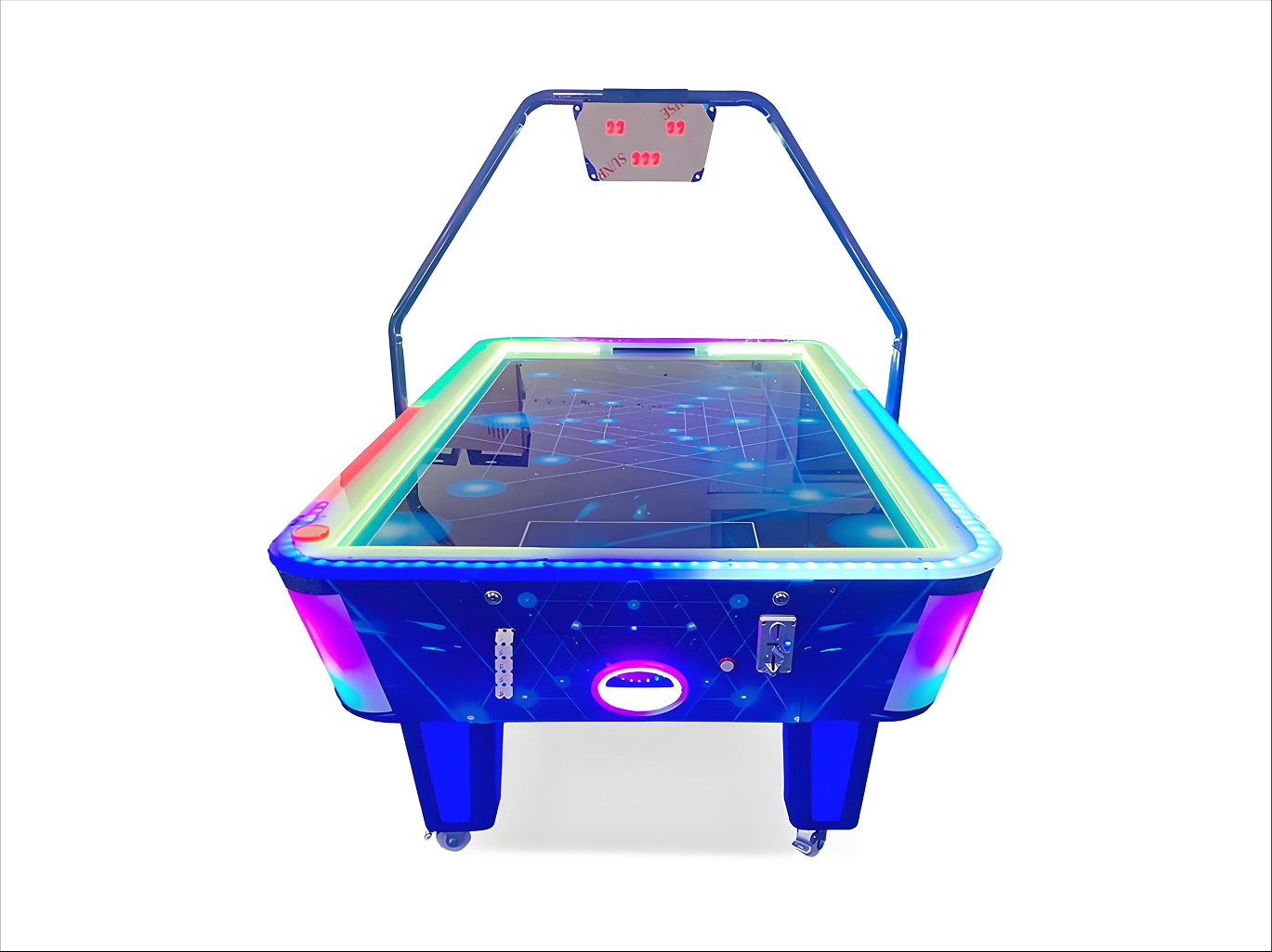Meteor LED Coin-Operated Air Hockey Table – Commercial Arcade Game factory product view 3