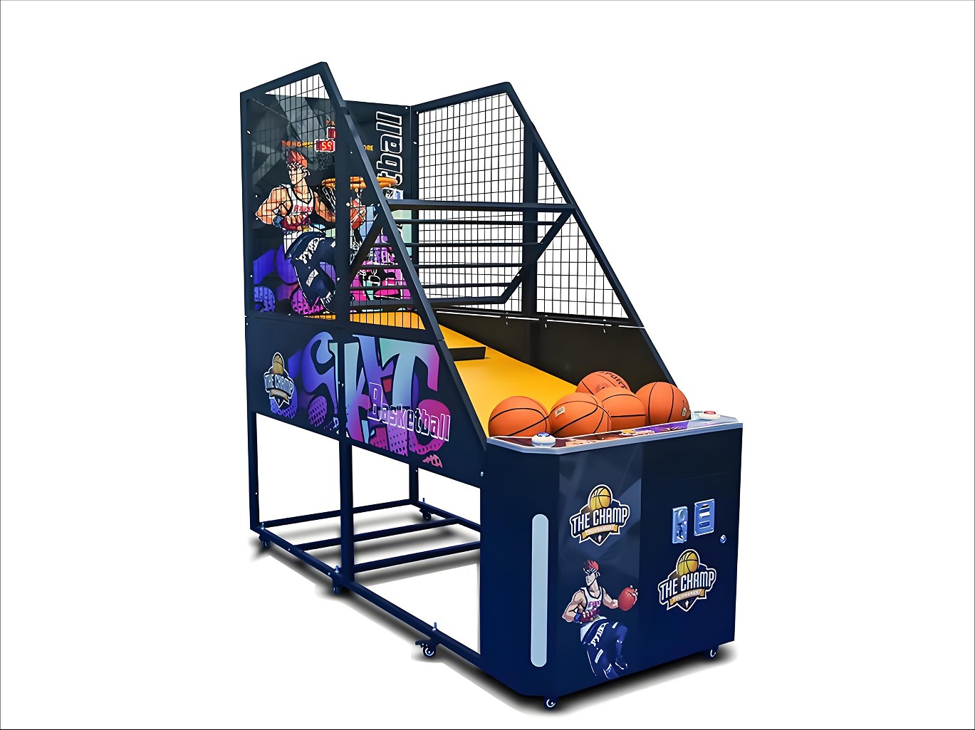 Commercial Arcade Basketball Game Machine | Coin-Operated Hoop Shooter factory product view 3