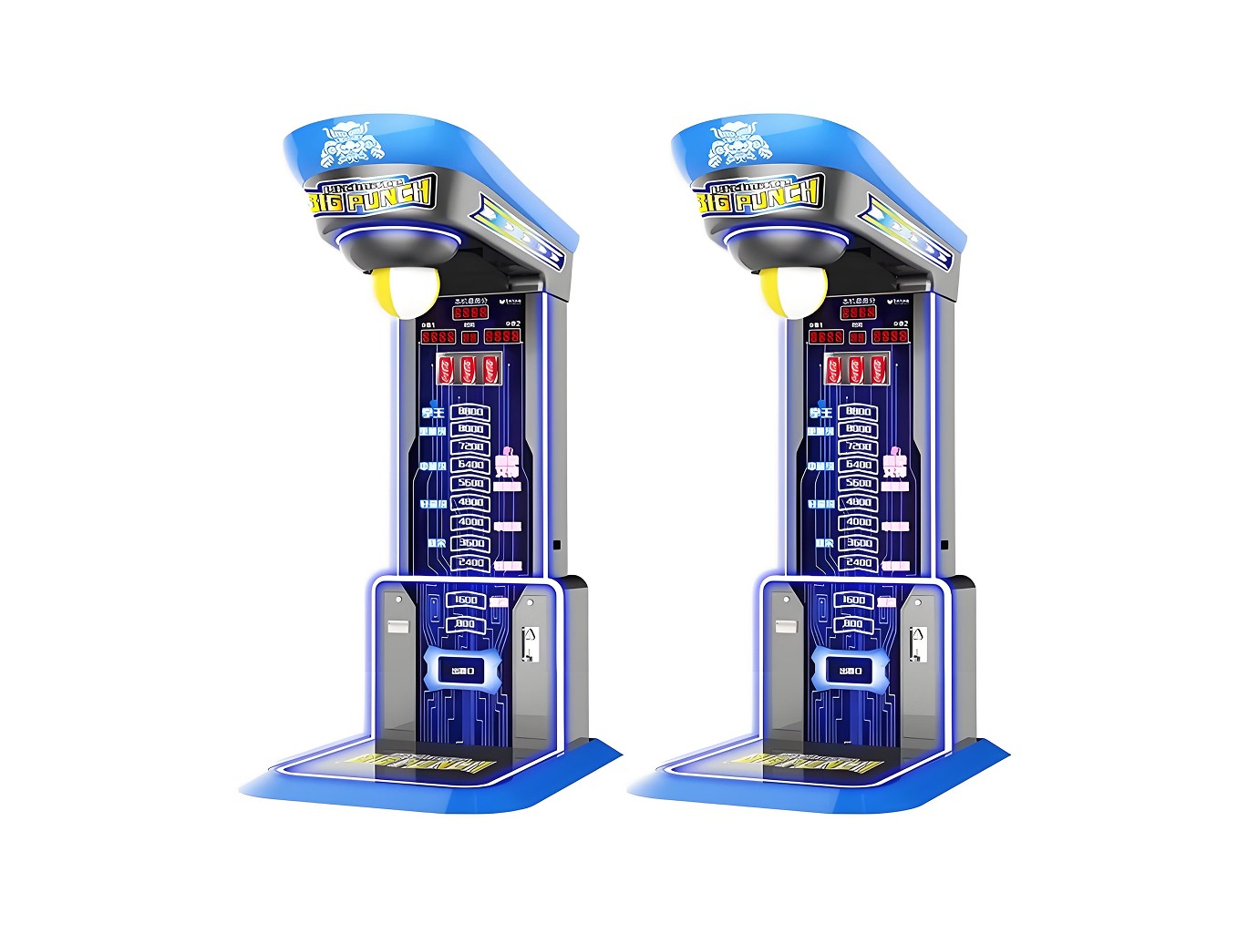 Big Punch Coin-Operated Boxing Machine | Linkable Arcade Strength Tester factory product view 2