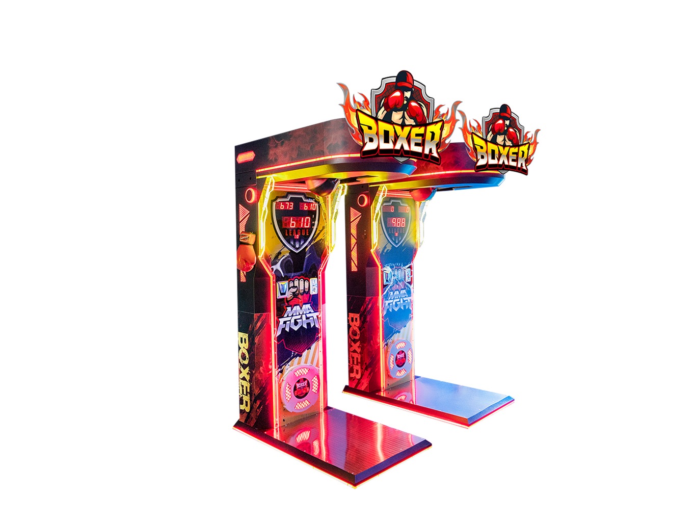 Boxer Coin-Operated Punching Arcade Machine factory product view 2
