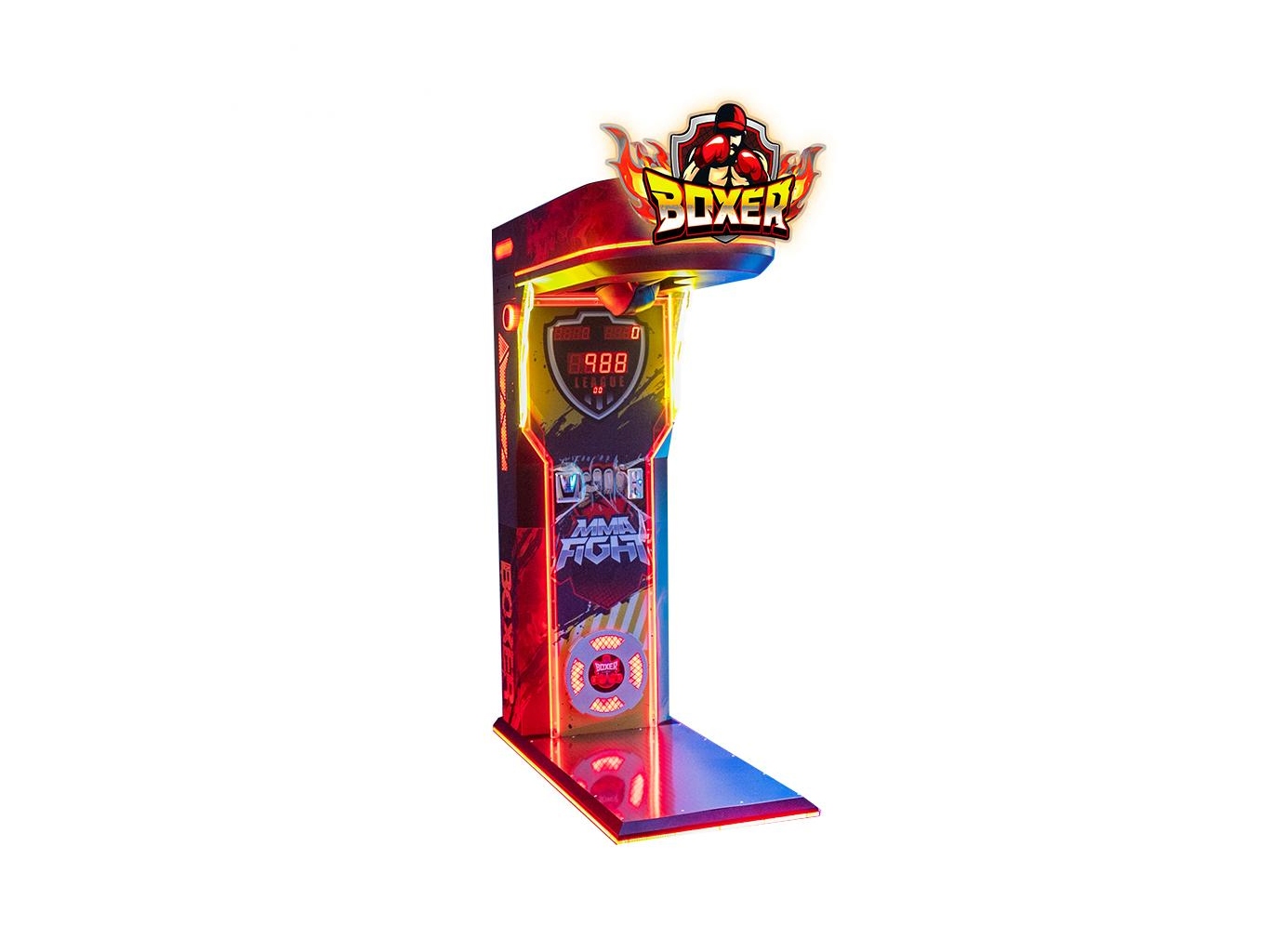 Boxer Coin-Operated Punching Arcade Machine factory product view 3