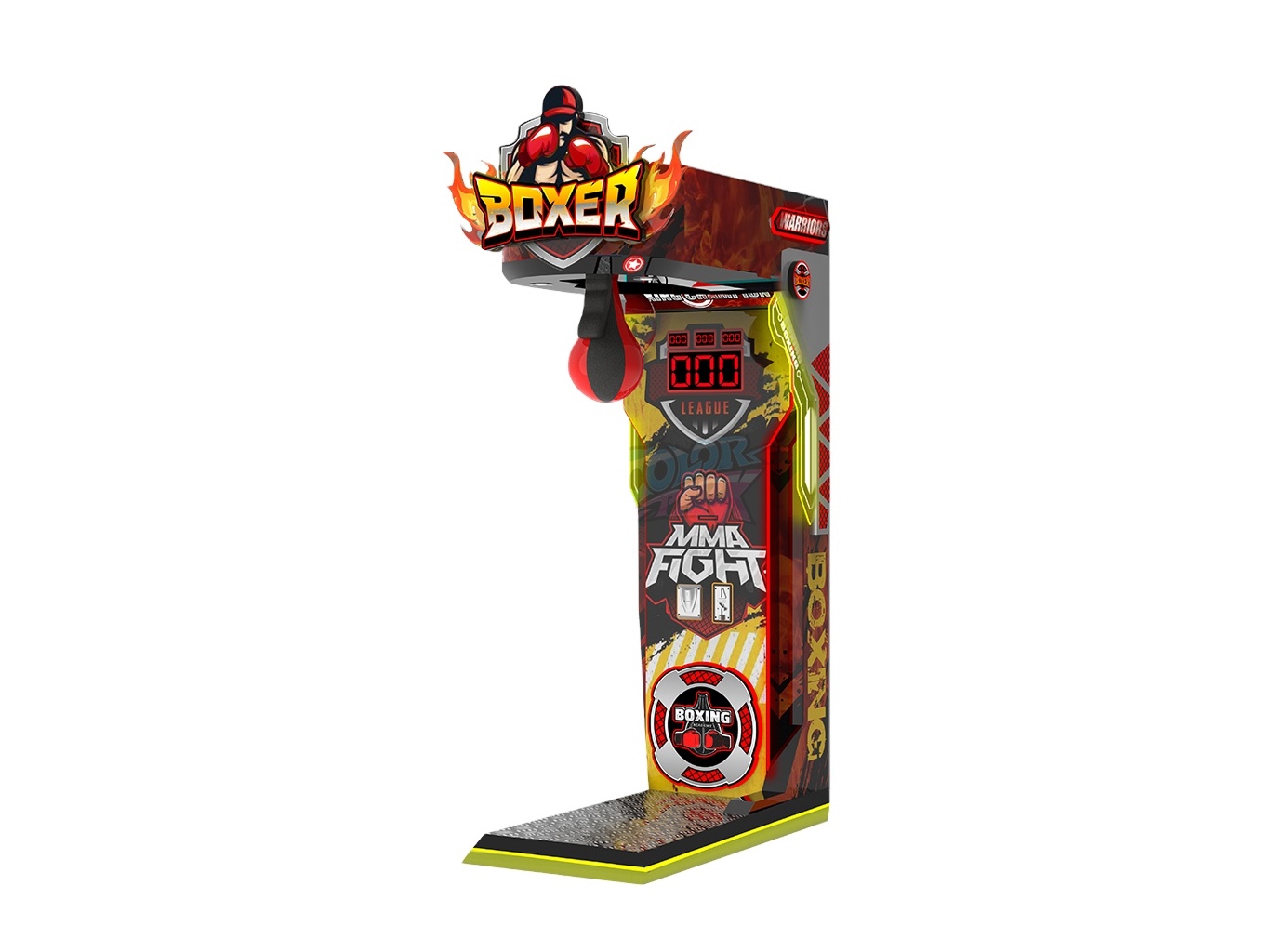 Boxer Coin-Operated Punching Arcade Machine factory product view 4