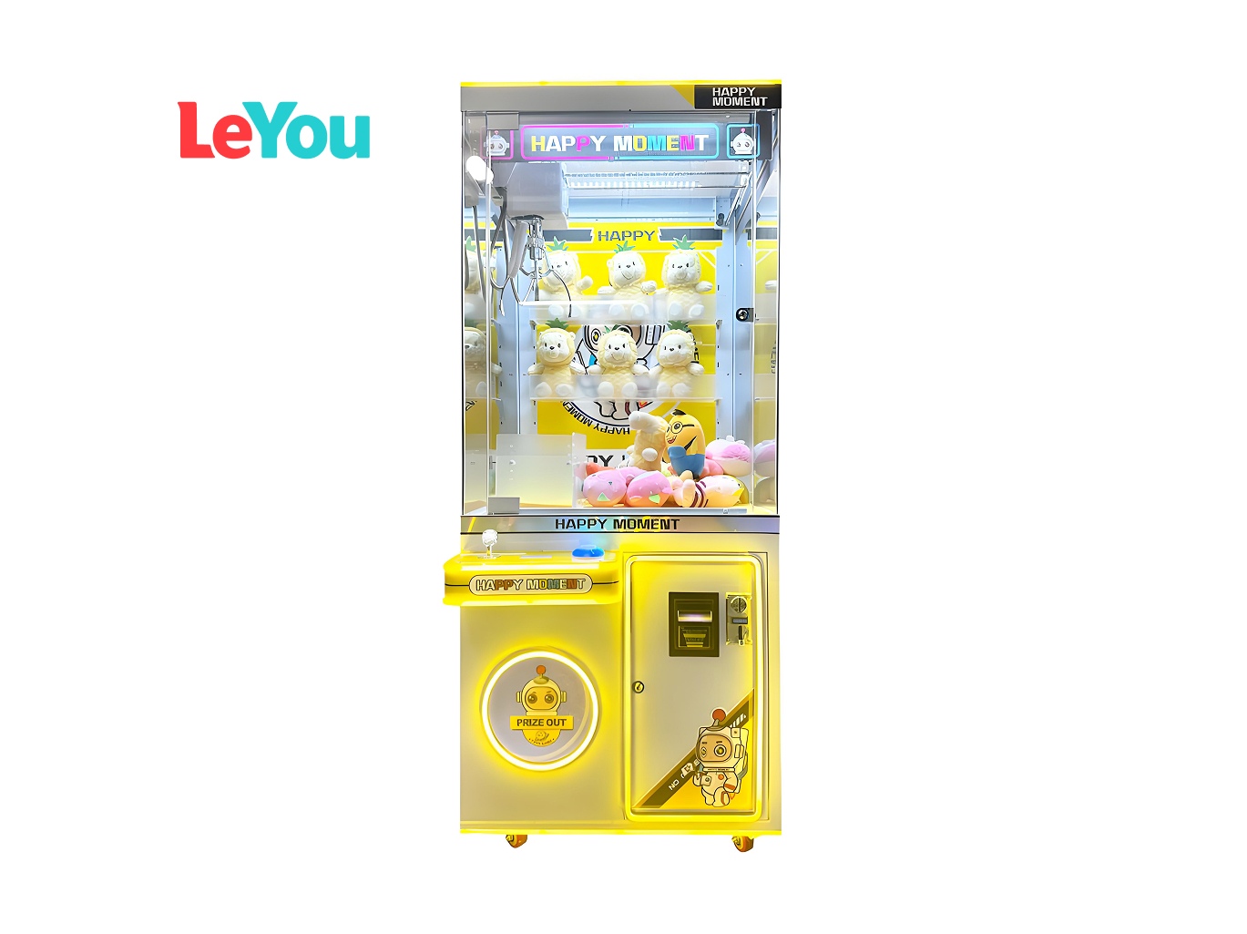 Happy Moment Claw Machine with Bill Acceptor | Coin-Operated Prize Game factory product view 2
