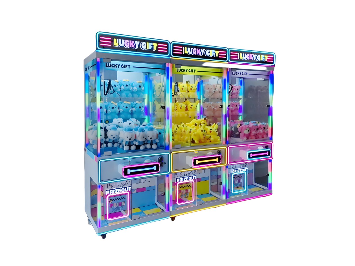 Lucky Gift Claw Machine - RGB LED Crane Arcade Cabinet factory product view 2
