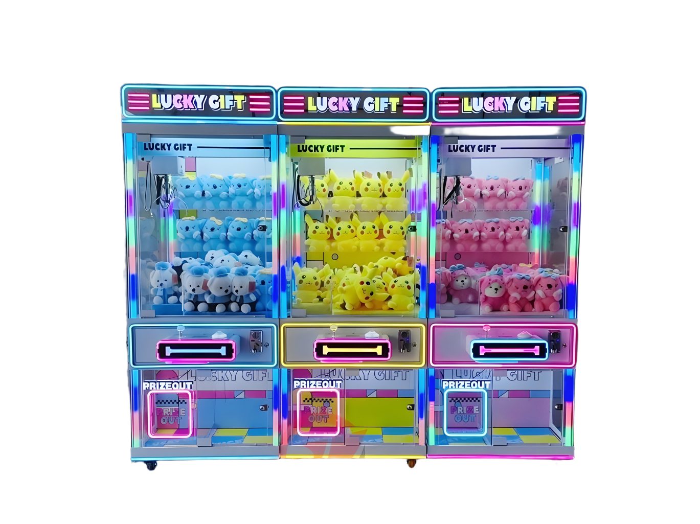 Lucky Gift Claw Machine - RGB LED Crane Arcade Cabinet factory product view 4