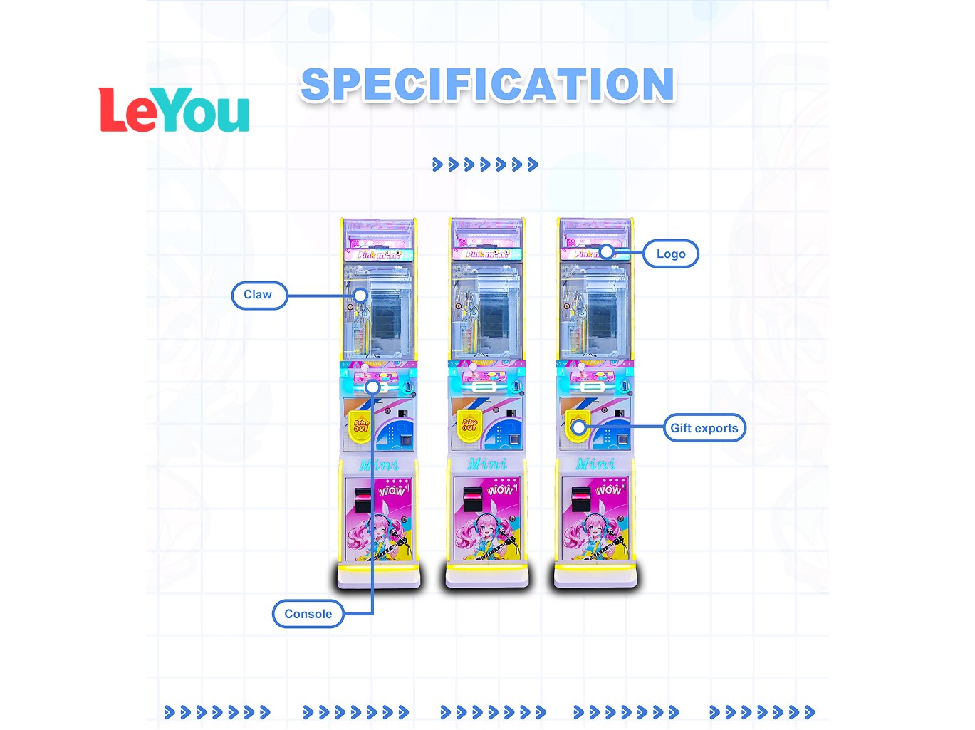 Mini Claw Crane Machine for Sale | Coin Operated Small Toy Vending Machine Supplier