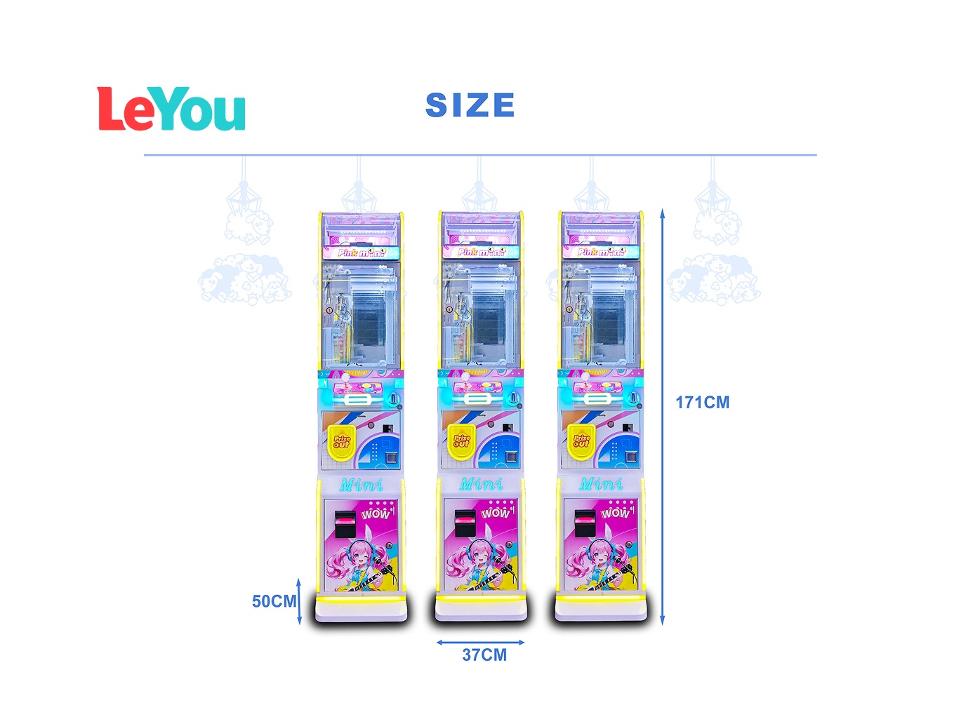 Mini Claw Crane Machine for Sale | Coin Operated Small Toy Vending Machine Supplier factory product view 2